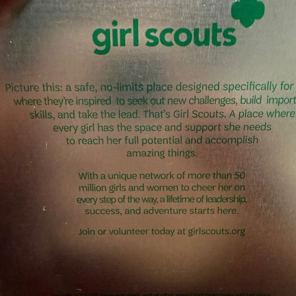 Girl Scouts Brown Storage Tin